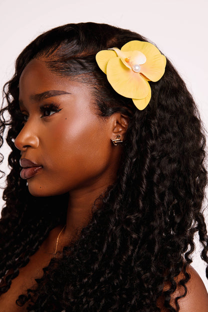 orchid hair clip